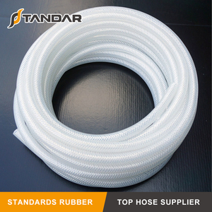 High Pressure soft clear reinforced platinum cured thin wall FDA Food Grade Silicone rubber tubing