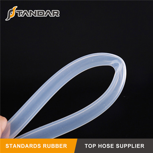 High Temperature clear platinum cured thin wall soft custom Food Grade Silicone Hose
