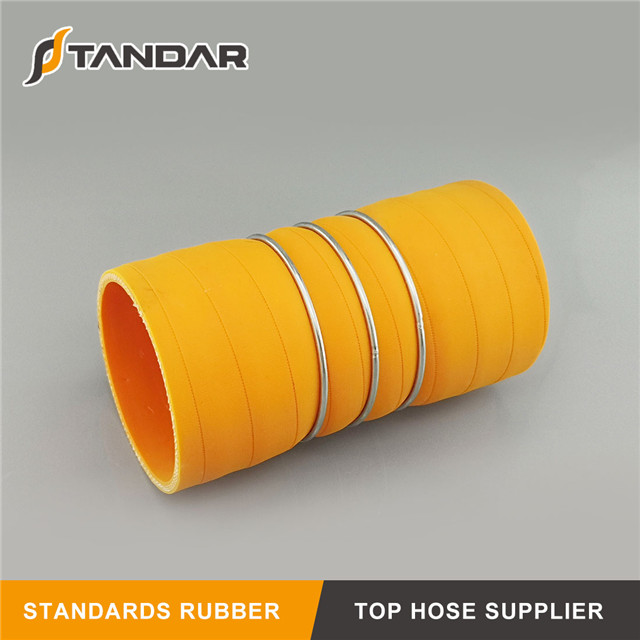 Flexible Smooth Cover Hump Steel Wire Silicone radiator Hose