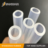 High Temperature platinum cured clear thin wall FDA Flexible Medical Grade Silicone Hose