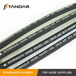 EN857 1SC High Pressure Wire Braid Reinforced Hydraulic Rubber Hose