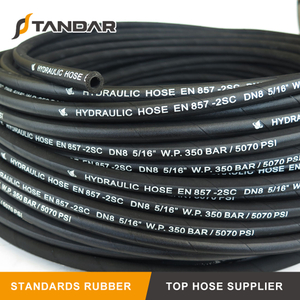 EN857 2SC Pressure Flexible Wire Braided Hydraulic Rubber Hose