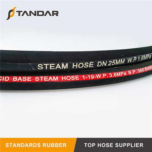 EN853 1SN High Pressure Flexible Steel Wire Reinforced Braided Rubber Steam Hose Pipe