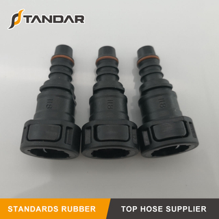 Straight Fuel Line Quick Connectors ID11.8mm 3/8" For Auto Fuel Liquid Connection